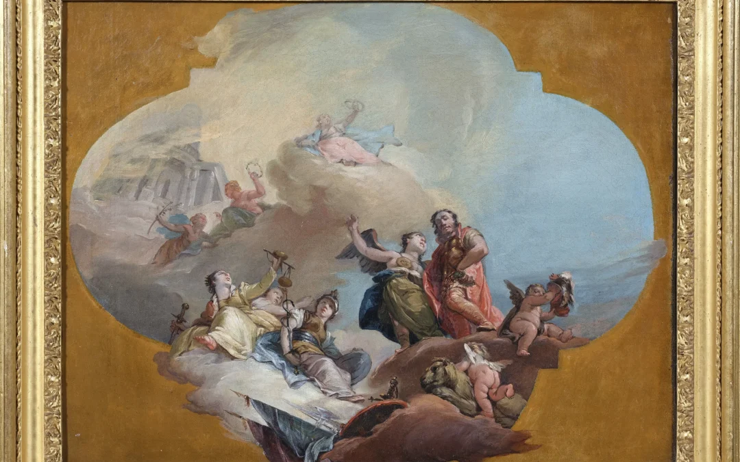 Francesco Zugno – Il valore accompagnato dalla Virtù al Tempio della Gloria