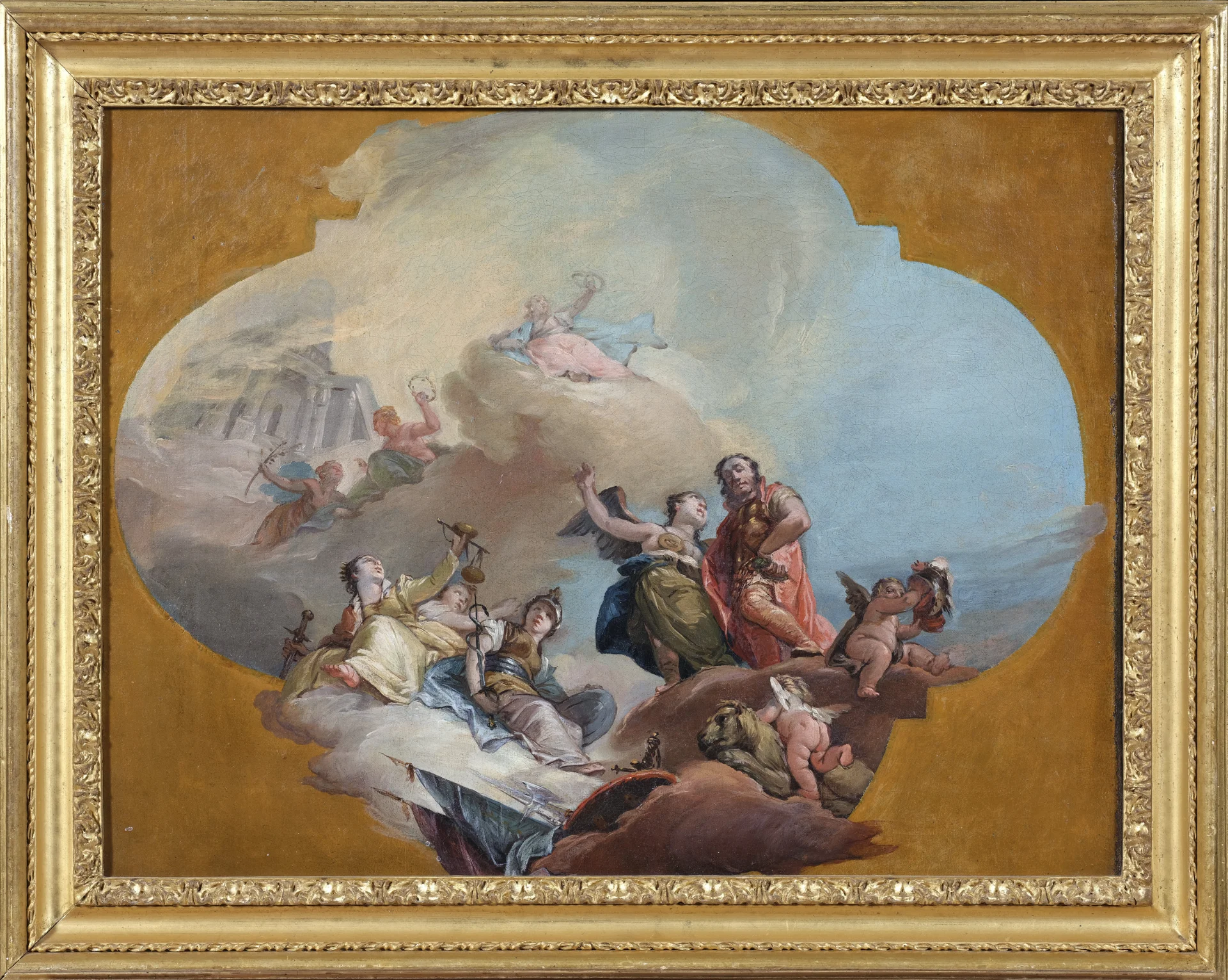 Francesco Zugno – Il valore accompagnato dalla Virtù al Tempio della Gloria