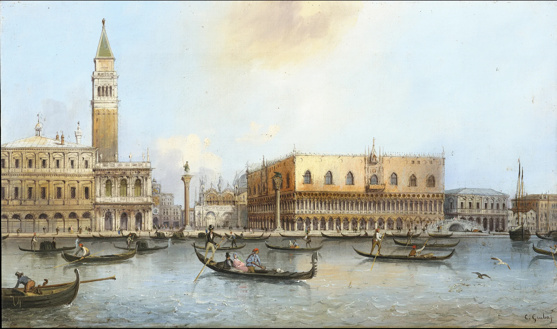 Grubacs Carlo bacino di San Marco 26X43,5 cm Grubacs Carlo bacino di San Marco 26X43,5 cm